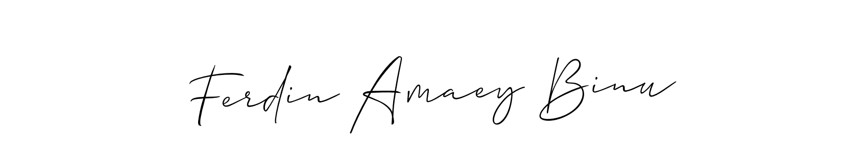 Make a beautiful signature design for name Ferdin Amaey Binu. Use this online signature maker to create a handwritten signature for free. Ferdin Amaey Binu signature style 2 images and pictures png