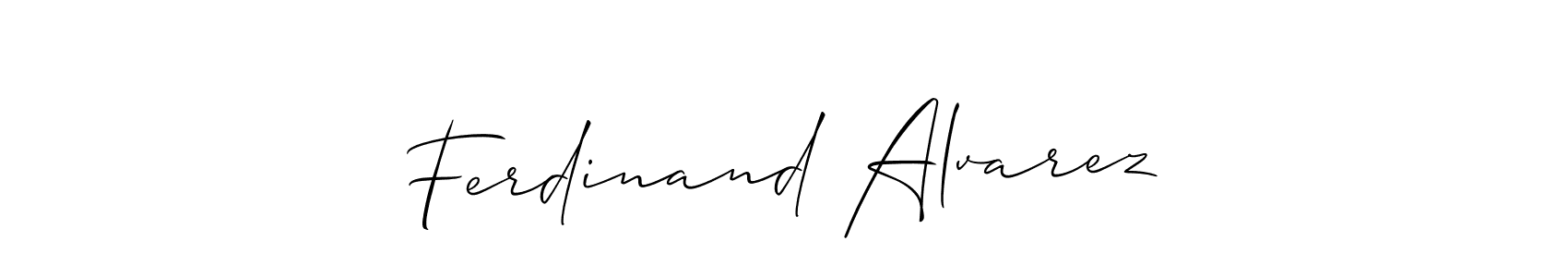 Also we have Ferdinand Alvarez name is the best signature style. Create professional handwritten signature collection using Allison_Script autograph style. Ferdinand Alvarez signature style 2 images and pictures png