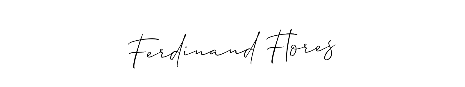 The best way (Allison_Script) to make a short signature is to pick only two or three words in your name. The name Ferdinand Flores include a total of six letters. For converting this name. Ferdinand Flores signature style 2 images and pictures png