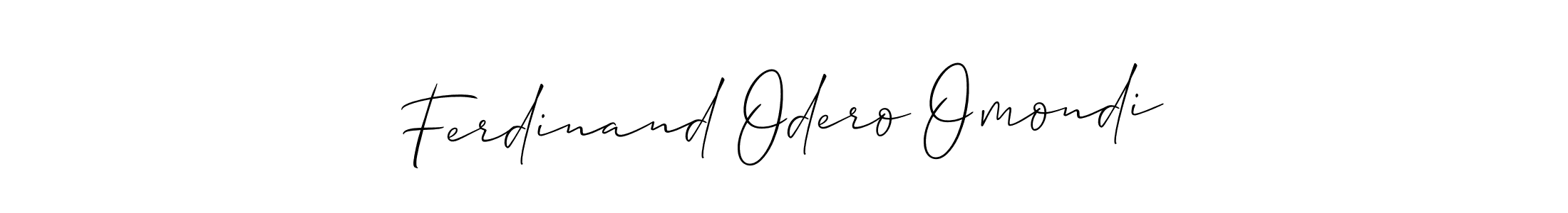 Also we have Ferdinand Odero Omondi name is the best signature style. Create professional handwritten signature collection using Allison_Script autograph style. Ferdinand Odero Omondi signature style 2 images and pictures png