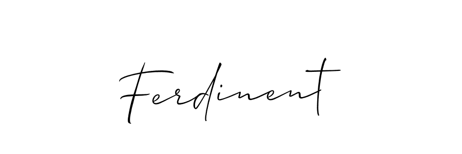 if you are searching for the best signature style for your name Ferdinent. so please give up your signature search. here we have designed multiple signature styles  using Allison_Script. Ferdinent signature style 2 images and pictures png