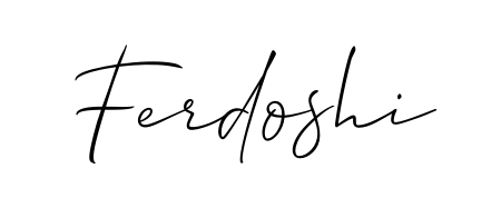 Download transparent PNG signature for name Ferdoshi styled with Allison_Script font. Ready to paste directly into PDF and Word agreements. Ferdoshi signature style 2 images and pictures png