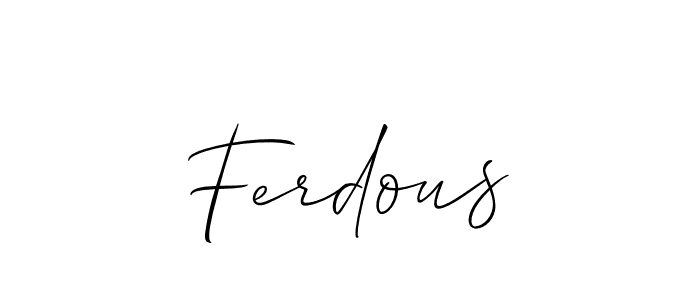 Once you've used our free online signature maker to create your best signature Allison_Script style, it's time to enjoy all of the benefits that Ferdous name signing documents. Ferdous signature style 2 images and pictures png