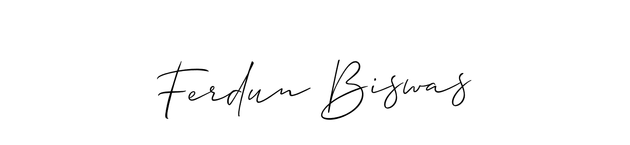 Design your own signature with our free online signature maker. With this signature software, you can create a handwritten (Allison_Script) signature for name Ferdun Biswas. Ferdun Biswas signature style 2 images and pictures png