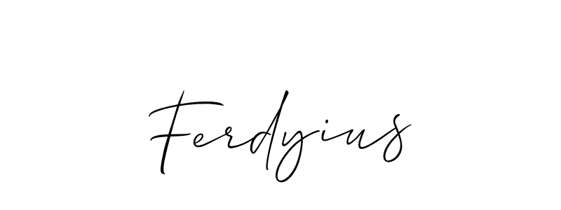 Best and Professional Signature Style for Ferdyius. Allison_Script Best Signature Style Collection. Ferdyius signature style 2 images and pictures png