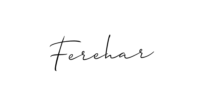 Make a beautiful signature design for name Ferehar. Use this online signature maker to create a handwritten signature for free. Ferehar signature style 2 images and pictures png