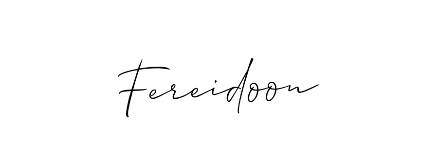 Design your own signature with our free online signature maker. With this signature software, you can create a handwritten (Allison_Script) signature for name Fereidoon. Fereidoon signature style 2 images and pictures png