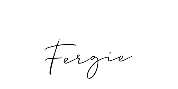 Design your own signature with our free online signature maker. With this signature software, you can create a handwritten (Allison_Script) signature for name Fergie. Fergie signature style 2 images and pictures png