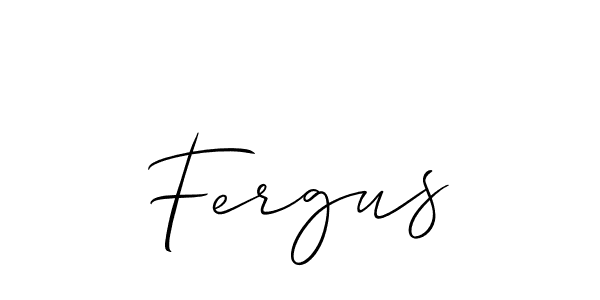 Make a beautiful signature design for name Fergus. With this signature (Allison_Script) style, you can create a handwritten signature for free. Fergus signature style 2 images and pictures png