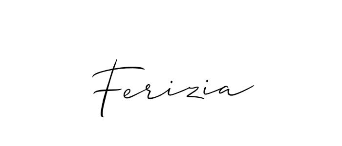 How to Draw Ferizia signature style? Allison_Script is a latest design signature styles for name Ferizia. Ferizia signature style 2 images and pictures png