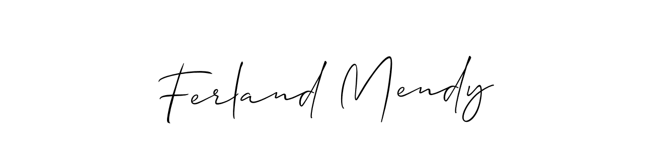 Best and Professional Signature Style for Ferland Mendy. Allison_Script Best Signature Style Collection. Ferland Mendy signature style 2 images and pictures png