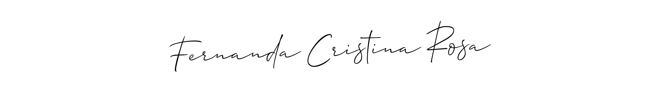 Make a short Fernanda Cristina Rosa signature style. Manage your documents anywhere anytime using Allison_Script. Create and add eSignatures, submit forms, share and send files easily. Fernanda Cristina Rosa signature style 2 images and pictures png