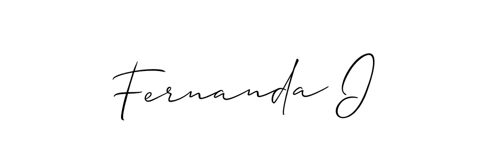 Make a short Fernanda I signature style. Manage your documents anywhere anytime using Allison_Script. Create and add eSignatures, submit forms, share and send files easily. Fernanda I signature style 2 images and pictures png