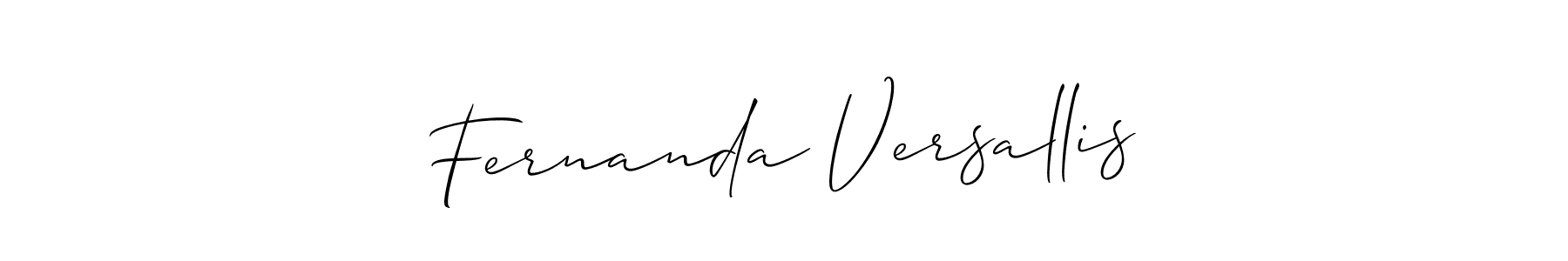 Allison_Script is a professional signature style that is perfect for those who want to add a touch of class to their signature. It is also a great choice for those who want to make their signature more unique. Get Fernanda Versallis name to fancy signature for free. Fernanda Versallis signature style 2 images and pictures png