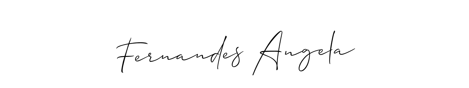 Use a signature maker to create a handwritten signature online. With this signature software, you can design (Allison_Script) your own signature for name Fernandes Angela. Fernandes Angela signature style 2 images and pictures png