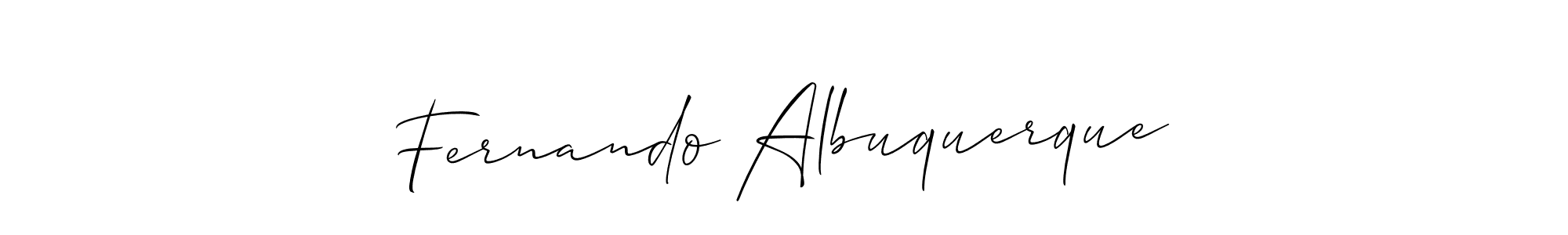 It looks lik you need a new signature style for name Fernando Albuquerque. Design unique handwritten (Allison_Script) signature with our free signature maker in just a few clicks. Fernando Albuquerque signature style 2 images and pictures png