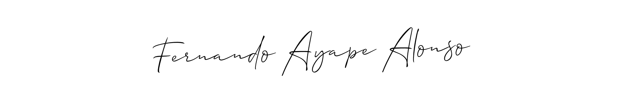 Best and Professional Signature Style for Fernando Ayape Alonso. Allison_Script Best Signature Style Collection. Fernando Ayape Alonso signature style 2 images and pictures png