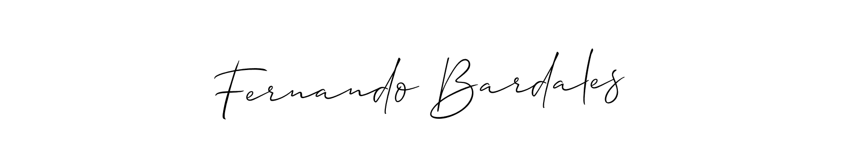 The best way (Allison_Script) to make a short signature is to pick only two or three words in your name. The name Fernando Bardales include a total of six letters. For converting this name. Fernando Bardales signature style 2 images and pictures png