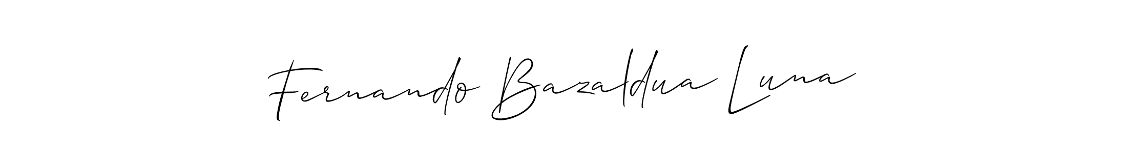 The best way (Allison_Script) to make a short signature is to pick only two or three words in your name. The name Fernando Bazaldua Luna include a total of six letters. For converting this name. Fernando Bazaldua Luna signature style 2 images and pictures png