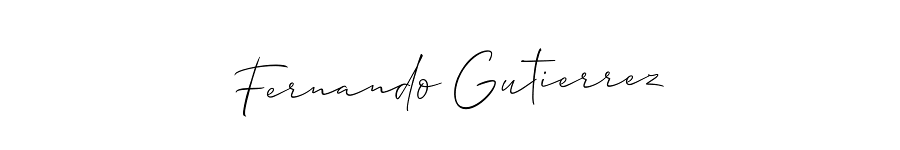 Create a beautiful signature design for name Fernando Gutierrez. With this signature (Allison_Script) fonts, you can make a handwritten signature for free. Fernando Gutierrez signature style 2 images and pictures png