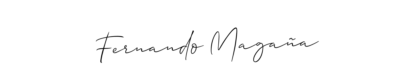 How to make Fernando Magaña signature? Allison_Script is a professional autograph style. Create handwritten signature for Fernando Magaña name. Fernando Magaña signature style 2 images and pictures png