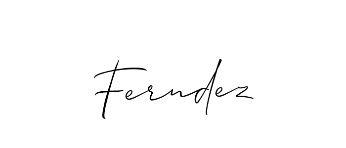 if you are searching for the best signature style for your name Ferndez. so please give up your signature search. here we have designed multiple signature styles  using Allison_Script. Ferndez signature style 2 images and pictures png
