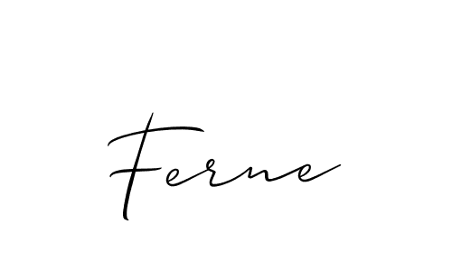 if you are searching for the best signature style for your name Ferne. so please give up your signature search. here we have designed multiple signature styles  using Allison_Script. Ferne signature style 2 images and pictures png