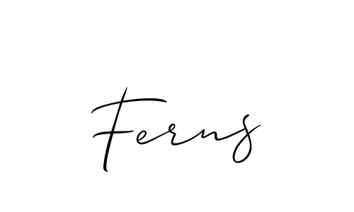 Make a beautiful signature design for name Ferns. Use this online signature maker to create a handwritten signature for free. Ferns signature style 2 images and pictures png