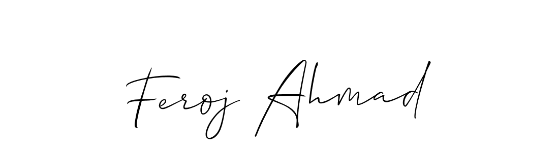 Allison_Script is a professional signature style that is perfect for those who want to add a touch of class to their signature. It is also a great choice for those who want to make their signature more unique. Get Feroj Ahmad name to fancy signature for free. Feroj Ahmad signature style 2 images and pictures png