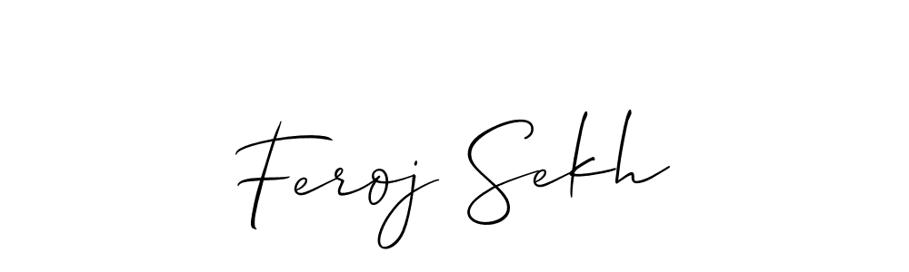 Also You can easily find your signature by using the search form. We will create Feroj Sekh name handwritten signature images for you free of cost using Allison_Script sign style. Feroj Sekh signature style 2 images and pictures png