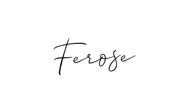 if you are searching for the best signature style for your name Ferose. so please give up your signature search. here we have designed multiple signature styles  using Allison_Script. Ferose signature style 2 images and pictures png