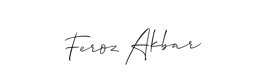 if you are searching for the best signature style for your name Feroz Akbar. so please give up your signature search. here we have designed multiple signature styles  using Allison_Script. Feroz Akbar signature style 2 images and pictures png