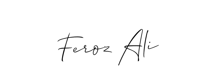 Make a beautiful signature design for name Feroz Ali. Use this online signature maker to create a handwritten signature for free. Feroz Ali signature style 2 images and pictures png