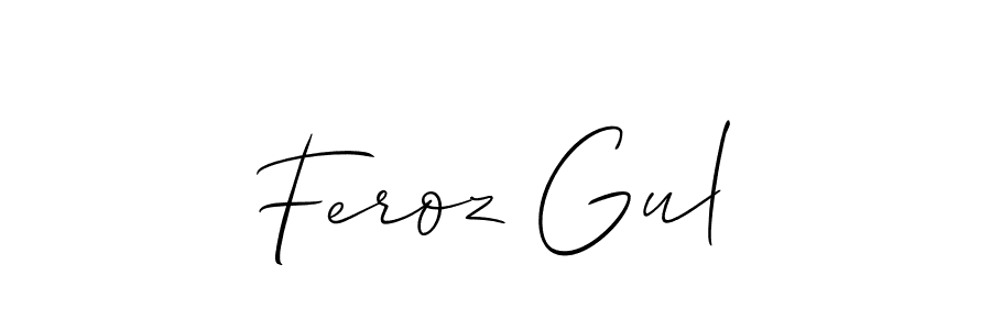 Feroz Gul stylish signature style. Best Handwritten Sign (Allison_Script) for my name. Handwritten Signature Collection Ideas for my name Feroz Gul. Feroz Gul signature style 2 images and pictures png