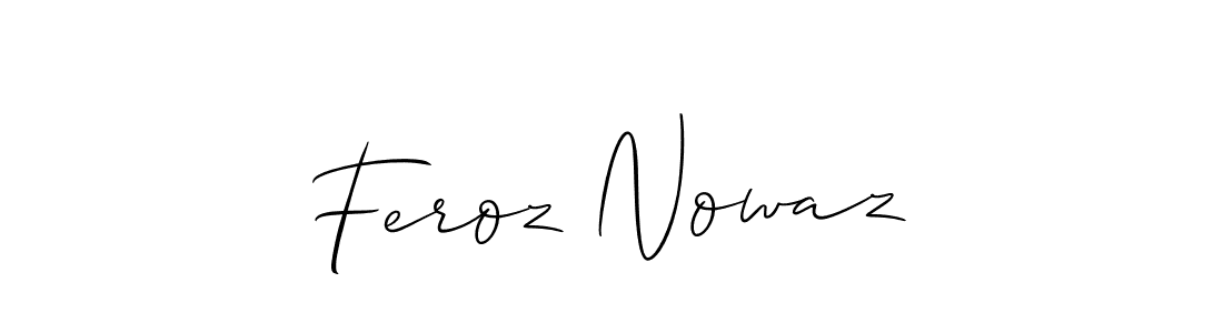 if you are searching for the best signature style for your name Feroz Nowaz. so please give up your signature search. here we have designed multiple signature styles  using Allison_Script. Feroz Nowaz signature style 2 images and pictures png