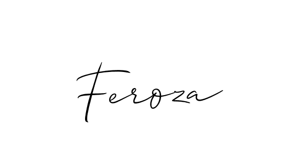 Once you've used our free online signature maker to create your best signature Allison_Script style, it's time to enjoy all of the benefits that Feroza name signing documents. Feroza signature style 2 images and pictures png