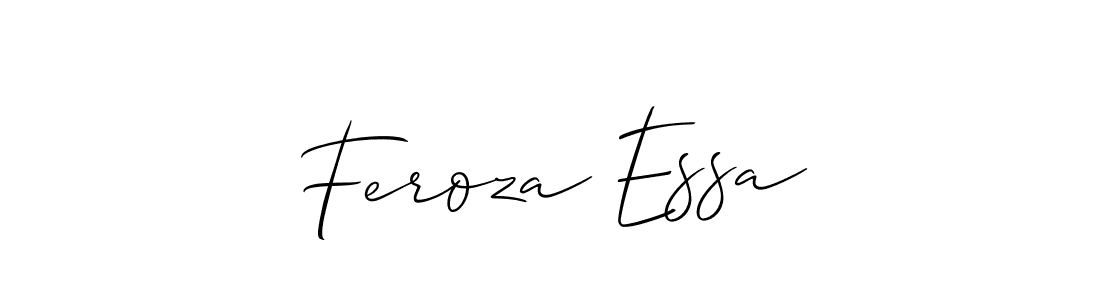 This is the best signature style for the Feroza Essa name. Also you like these signature font (Allison_Script). Mix name signature. Feroza Essa signature style 2 images and pictures png