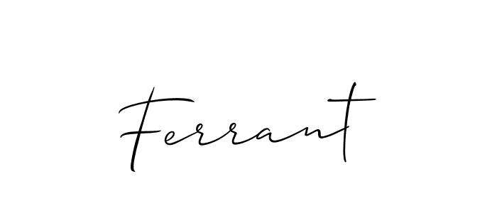 if you are searching for the best signature style for your name Ferrant. so please give up your signature search. here we have designed multiple signature styles  using Allison_Script. Ferrant signature style 2 images and pictures png