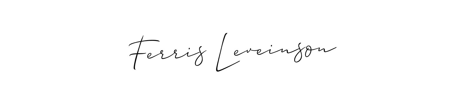 Here are the top 10 professional signature styles for the name Ferris Leveinson. These are the best autograph styles you can use for your name. Ferris Leveinson signature style 2 images and pictures png