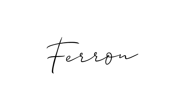 Similarly Allison_Script is the best handwritten signature design. Signature creator online .You can use it as an online autograph creator for name Ferron. Ferron signature style 2 images and pictures png