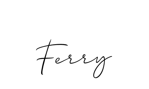 Create a beautiful signature design for name Ferry. With this signature (Allison_Script) fonts, you can make a handwritten signature for free. Ferry signature style 2 images and pictures png