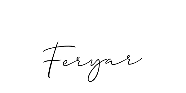 This is the best signature style for the Feryar name. Also you like these signature font (Allison_Script). Mix name signature. Feryar signature style 2 images and pictures png