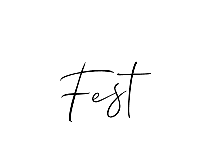 Make a short Fest signature style. Manage your documents anywhere anytime using Allison_Script. Create and add eSignatures, submit forms, share and send files easily. Fest signature style 2 images and pictures png