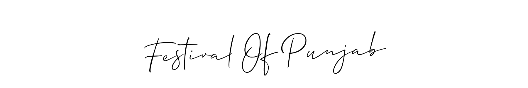 Best and Professional Signature Style for Festival Of Punjab. Allison_Script Best Signature Style Collection. Festival Of Punjab signature style 2 images and pictures png