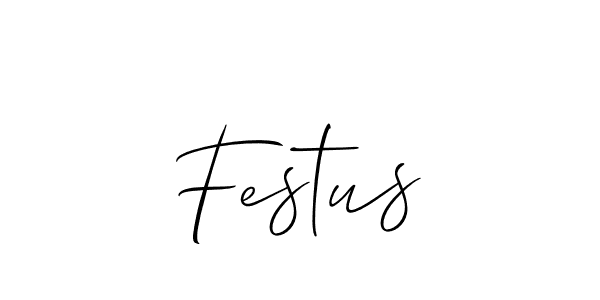 Make a beautiful signature design for name Festus. With this signature (Allison_Script) style, you can create a handwritten signature for free. Festus signature style 2 images and pictures png