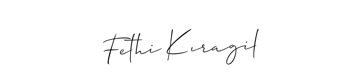 How to Draw Fethi Kıragil signature style? Allison_Script is a latest design signature styles for name Fethi Kıragil. Fethi Kıragil signature style 2 images and pictures png