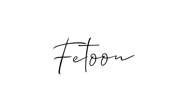 Similarly Allison_Script is the best handwritten signature design. Signature creator online .You can use it as an online autograph creator for name Fetoon. Fetoon signature style 2 images and pictures png