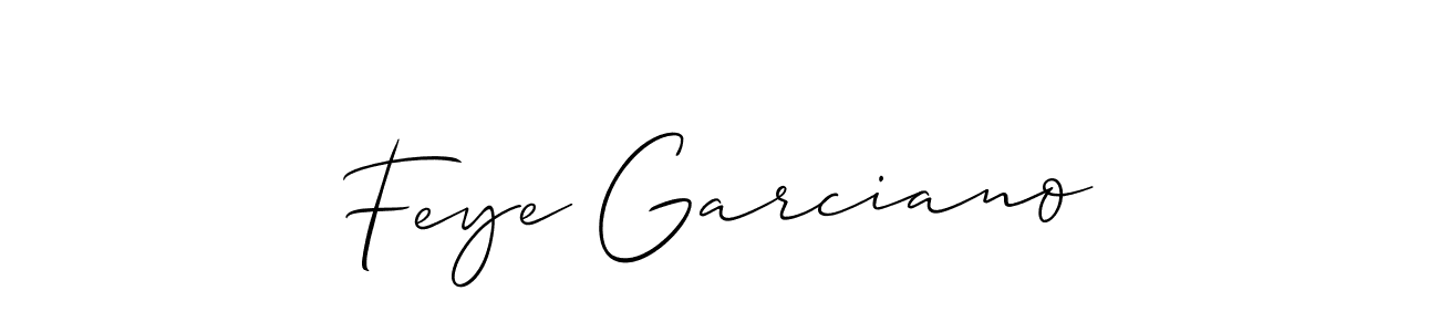 Similarly Allison_Script is the best handwritten signature design. Signature creator online .You can use it as an online autograph creator for name Feye Garciano. Feye Garciano signature style 2 images and pictures png