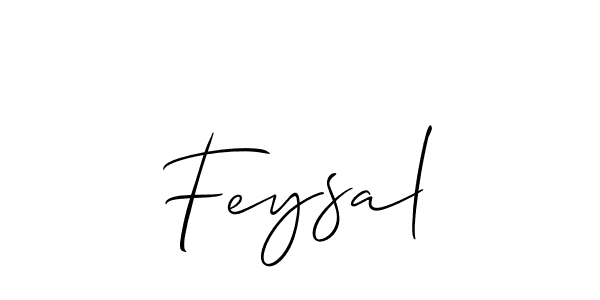 How to make Feysal signature? Allison_Script is a professional autograph style. Create handwritten signature for Feysal name. Feysal signature style 2 images and pictures png