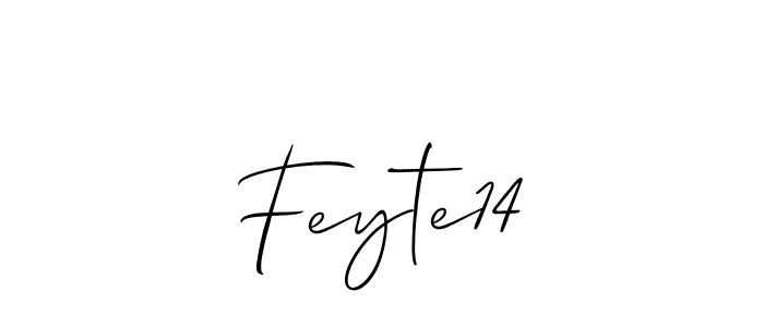 Make a beautiful signature design for name Feyte14. With this signature (Allison_Script) style, you can create a handwritten signature for free. Feyte14 signature style 2 images and pictures png